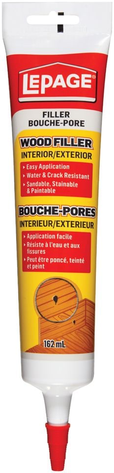 Interior/Exterior Wood Filler, Repairs Cracks & Holes, Water-Resistant, 162-mL A0C2
