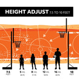 Mommoth Bolt Down Basketball Hoop with 72-in Tempered Glass N8O3 - product image 2