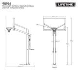 Mommoth Bolt Down Basketball Hoop with 72-in Tempered Glass N8O3 - product image 8