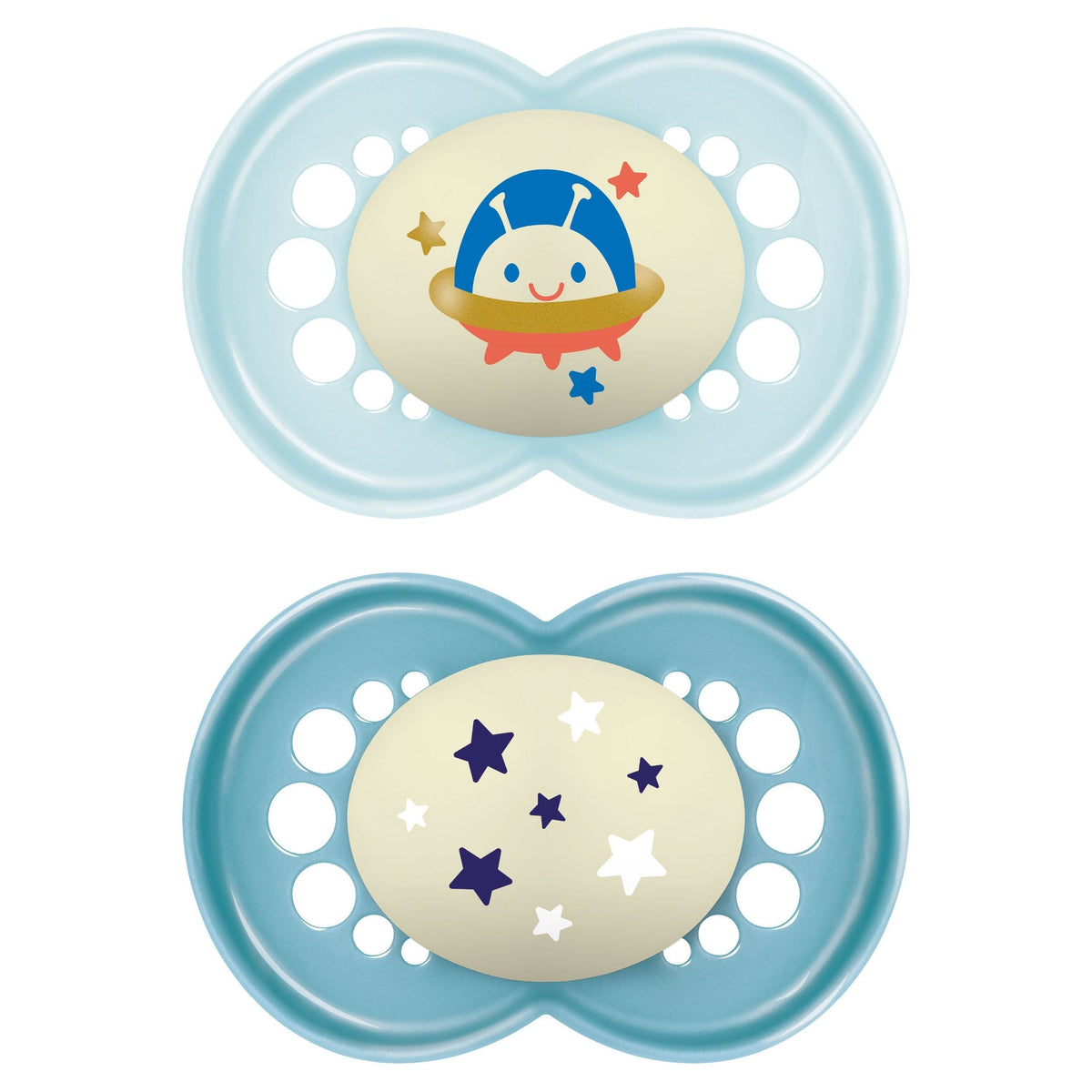 Matte Non-Deco Pacifier, 6-16 Months, Boy, 2-pk O6G2 - product image 1