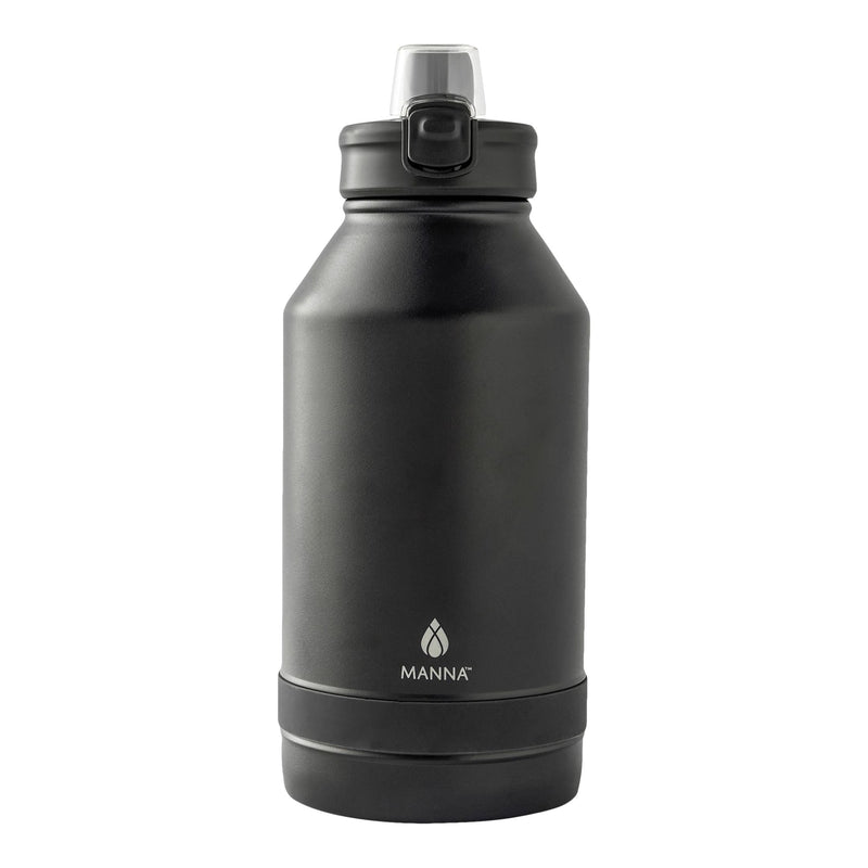 Push Stainless Steel Water Bottle, 64-oz, Various Colours, with Handle J1P5