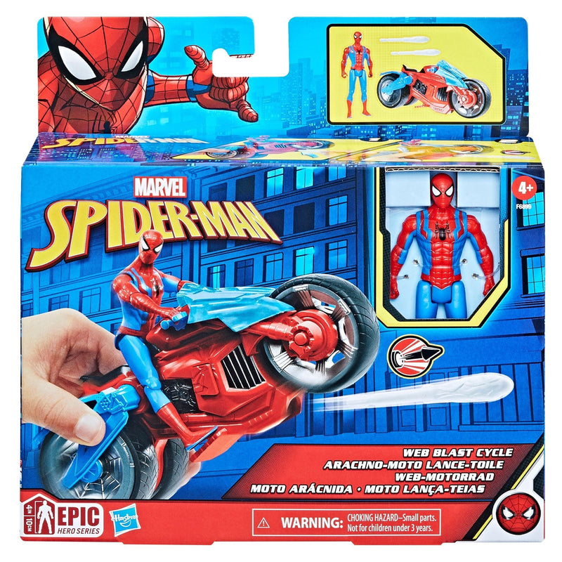 Toy Set with 4-in Poseable Action Figure and 2 Web Projectiles S0R6