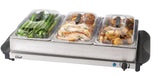 3-Tier Buffet Server/Food Warmer with Warming Tray, Stainless Steel, 300W J6K1 - product image 3