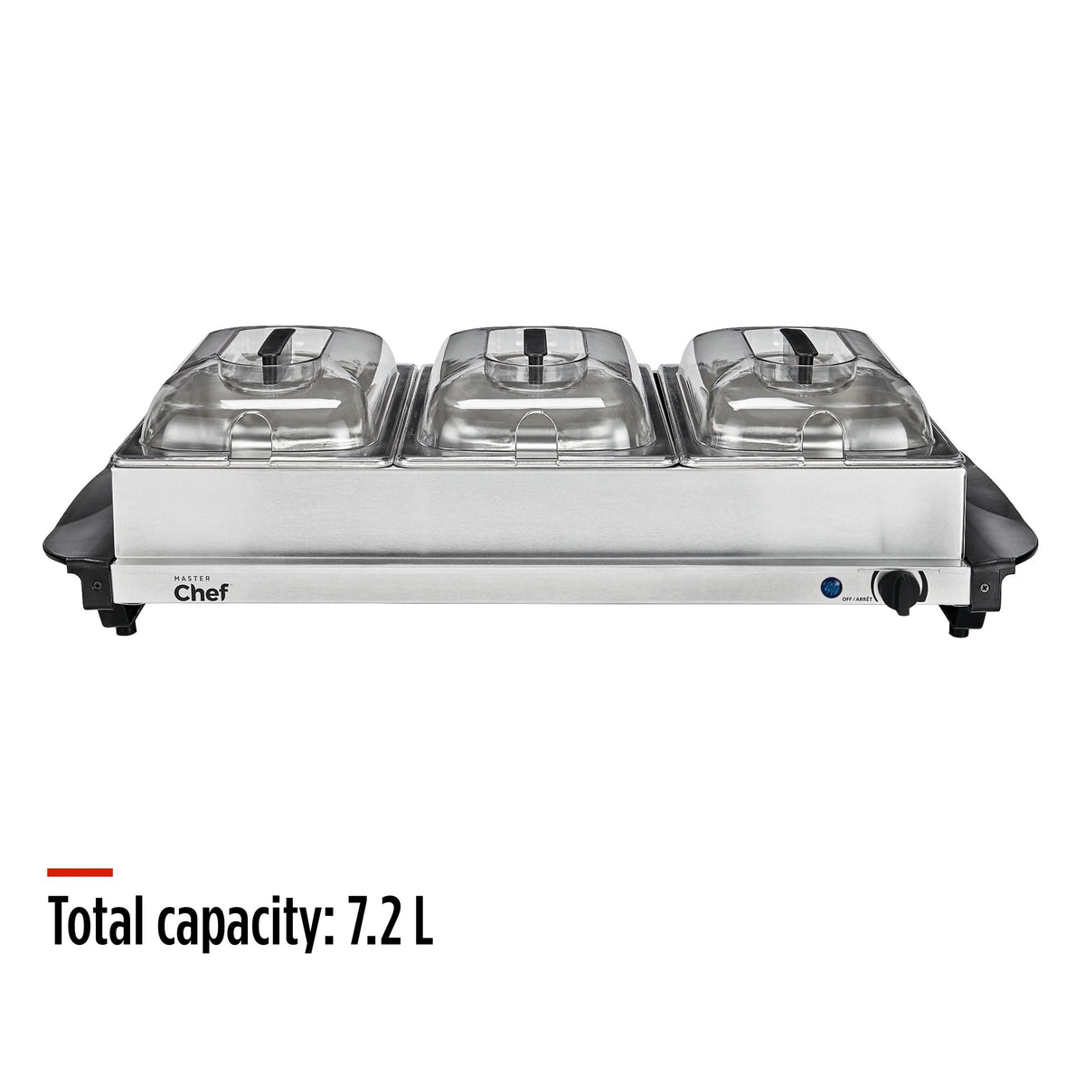 3-Tier Buffet Server/Food Warmer with Warming Tray, Stainless Steel, 300W N4H1 - product image 8