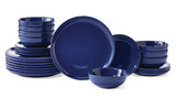 Essential Coupe Stoneware Dinnerware Set, Serves 8, 24-pc, Sodalite Blue G5I7 - product image 1