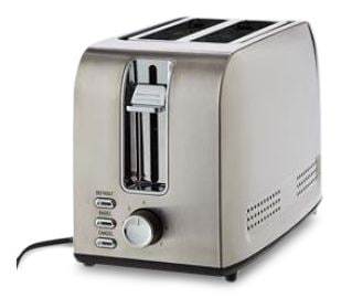 Stainless Steel Toaster with 3 Settings, 2-Slice D7Y6 - product image 2