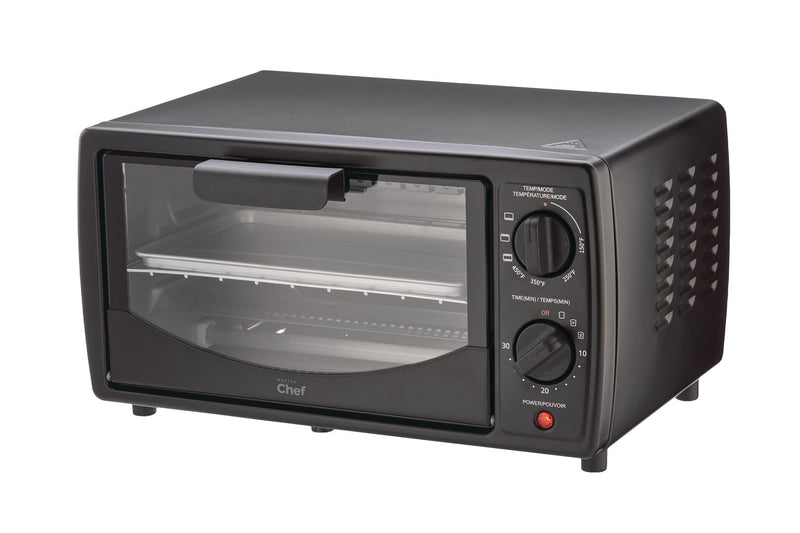 4-Slice Compact Toaster Oven, 2-Rack, Black A8U0