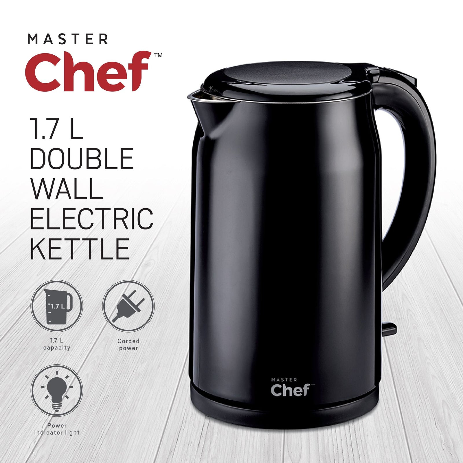 Double Wall Kettle with Push Button Lid, 1.7-L N6S7 - product image 2