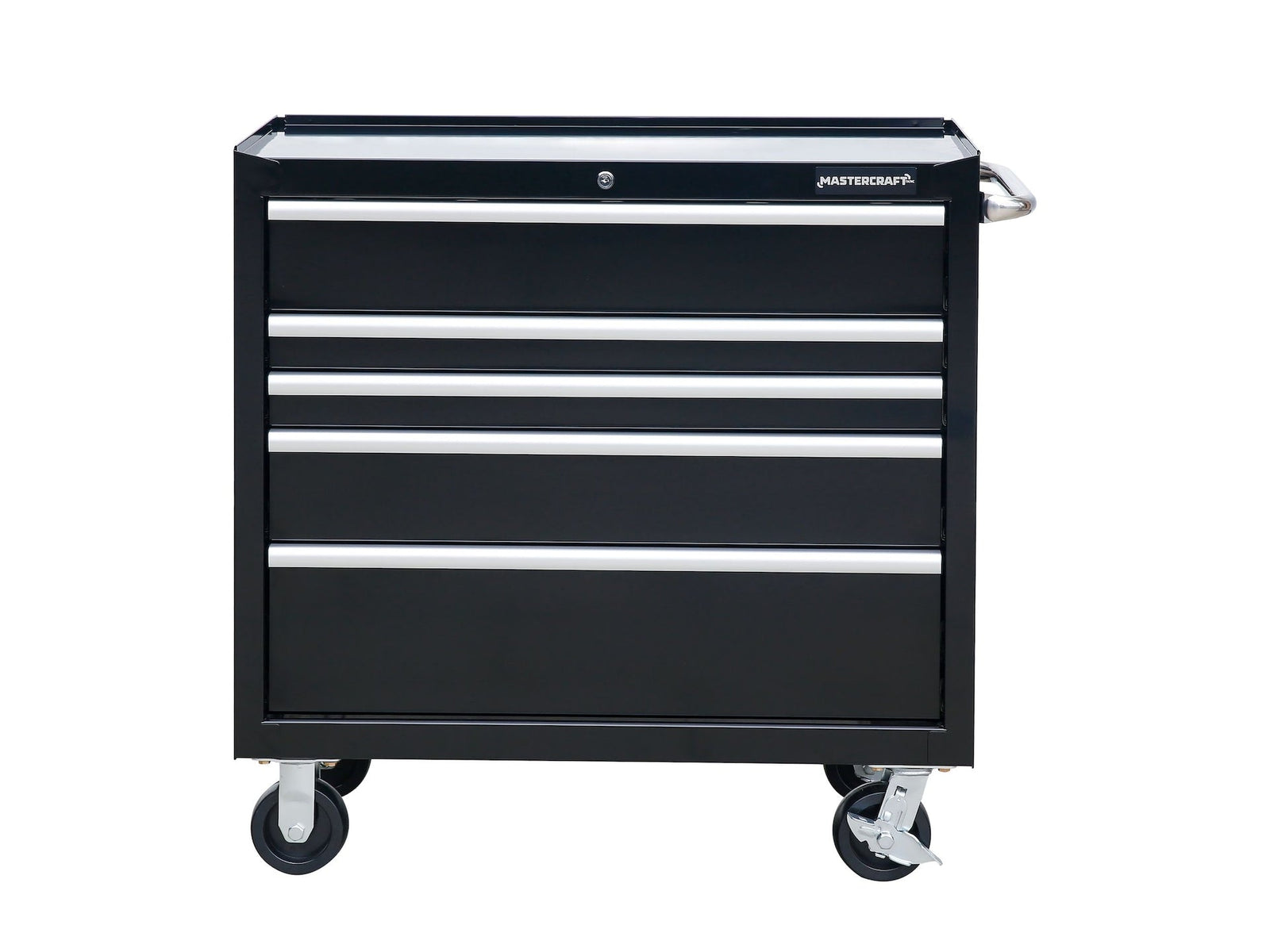 5-Drawer Powder-Coated Steel Tool Cabinet, Black, 36-in Z7C2 - product image 2