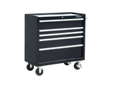 5-Drawer Powder-Coated Steel Tool Cabinet, Black, 36-in Z7C2 - product image 4