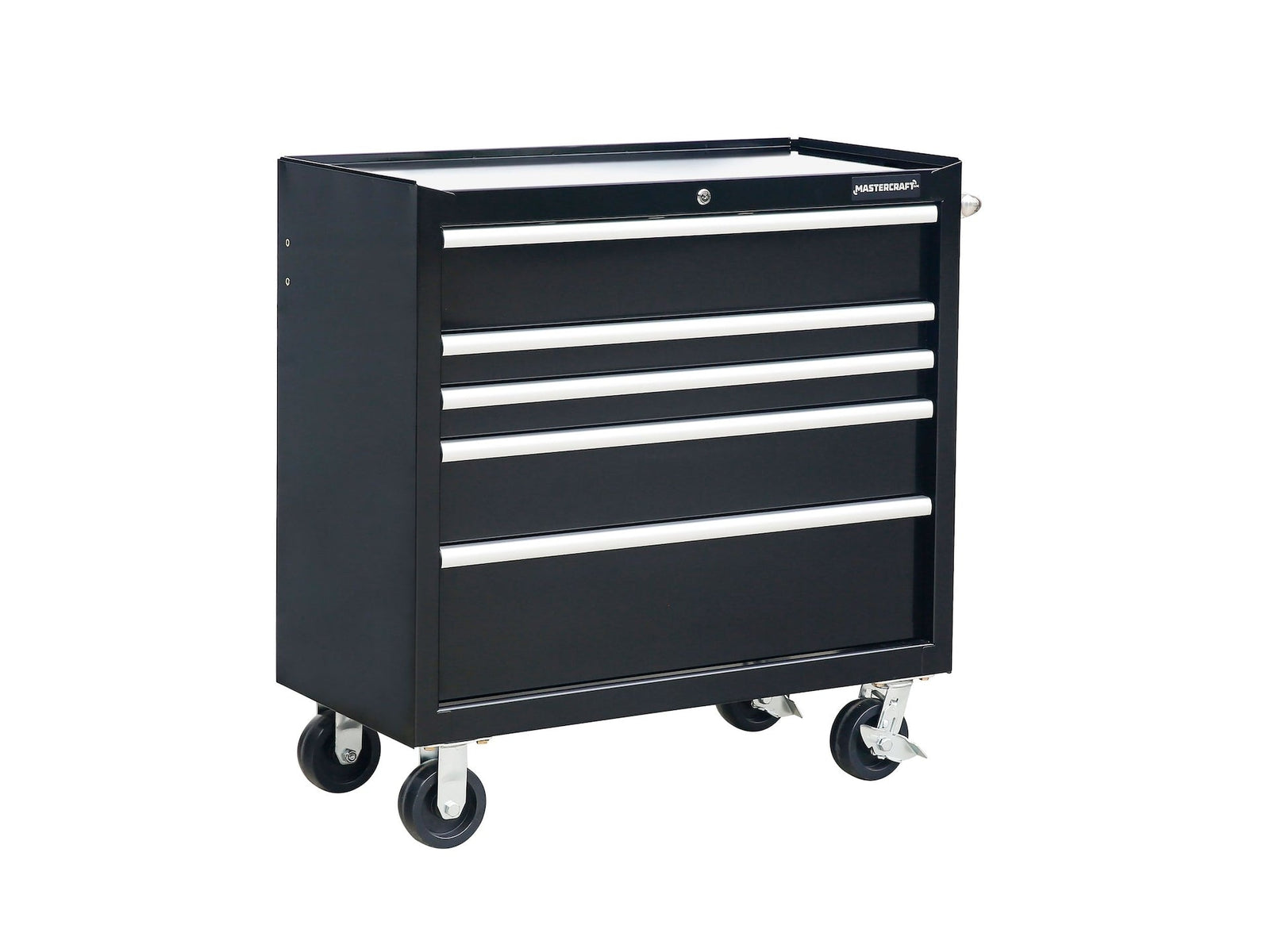 5-Drawer Powder-Coated Steel Tool Cabinet, Black, 36-in Z7C2 - product image 4