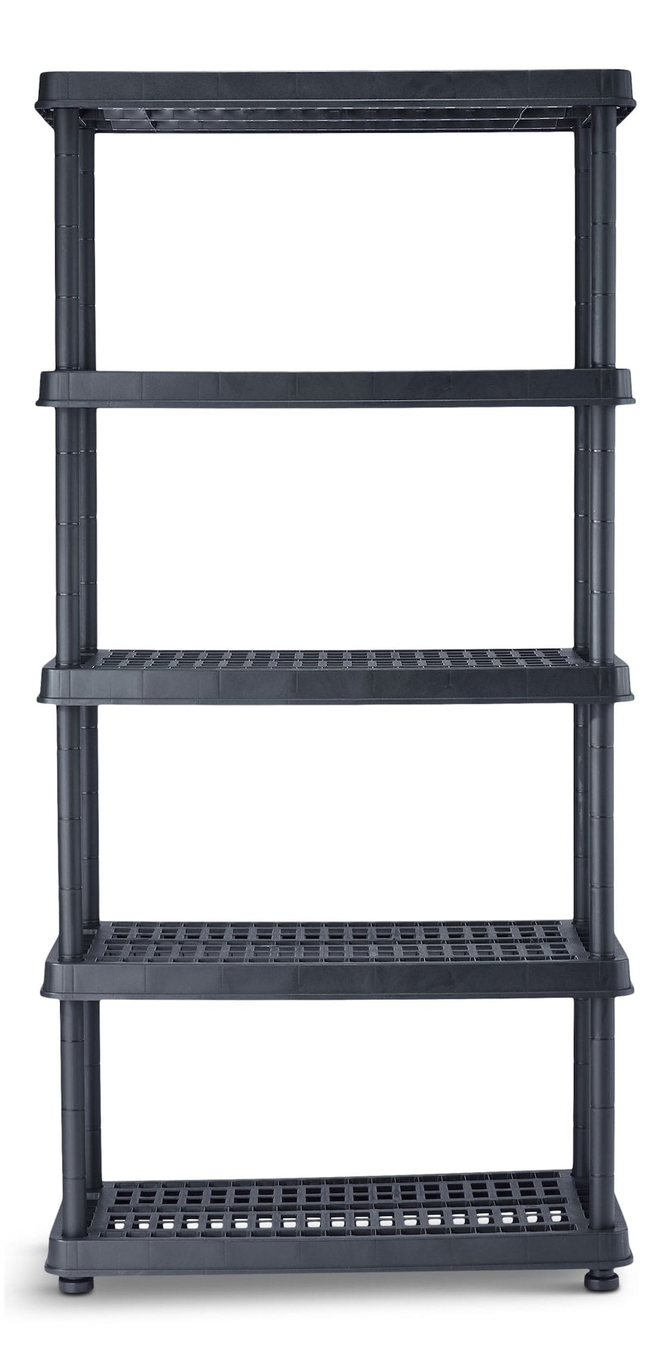 Adjustable 5-Shelf Resin/Plastic Storage Rack/Shelving Unit, 36 x 18 x 72-in D3Y7 - product image 1