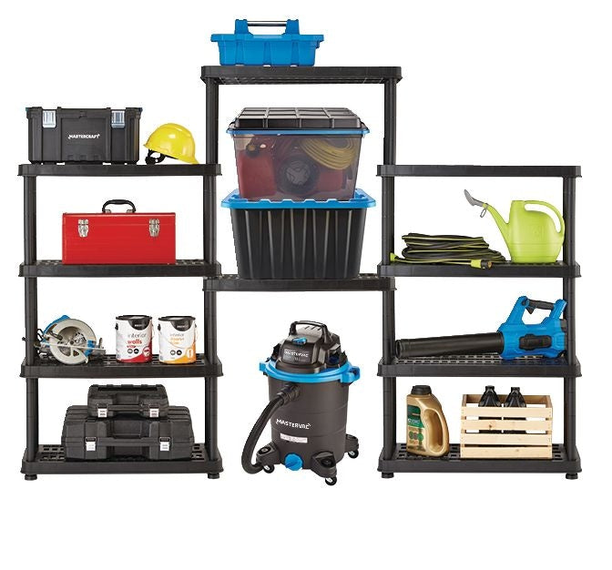 Adjustable 5-Shelf Resin/Plastic Storage Rack/Shelving Unit, 36 x 18 x 72-in D3Y7 - product image 3