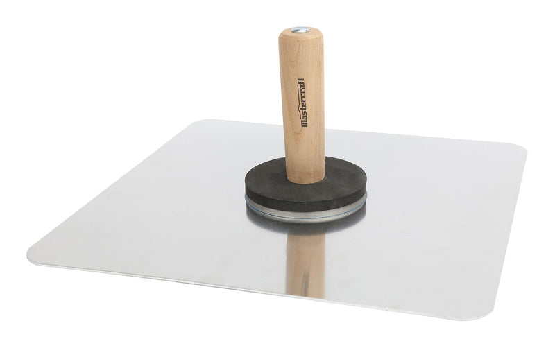 Aluminum Hawk, with Wooden Handle, Plaster & Drywall Tool, 13 x 13-in Y6X8