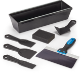 DIY Drywall Set with Mud Pan, Taping Knife, Corner Tool, Putty Knife & Sponge, 7-pc X9X6 - product image 1