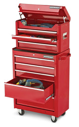 Rolling Tools Storage Cabinet with 5 Drawers, Deep Red, 24-in I7O0 - product image 7