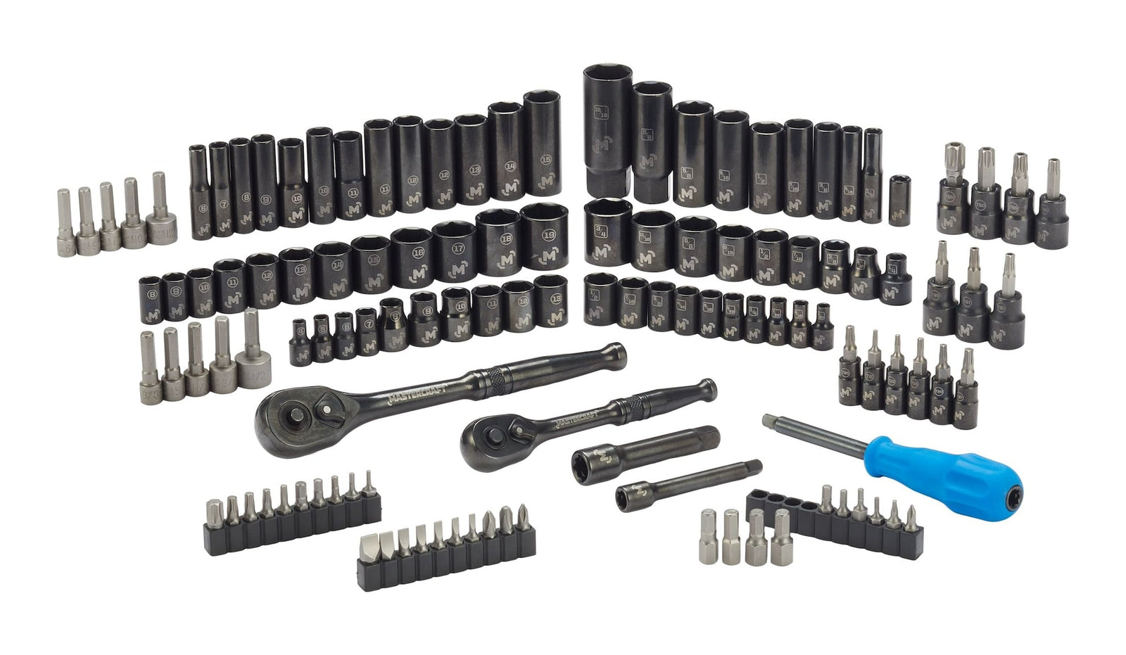 Socket Set, 122-pc, SAE/Metric, CRV, Black Steel Finish S0M1 - product image 7