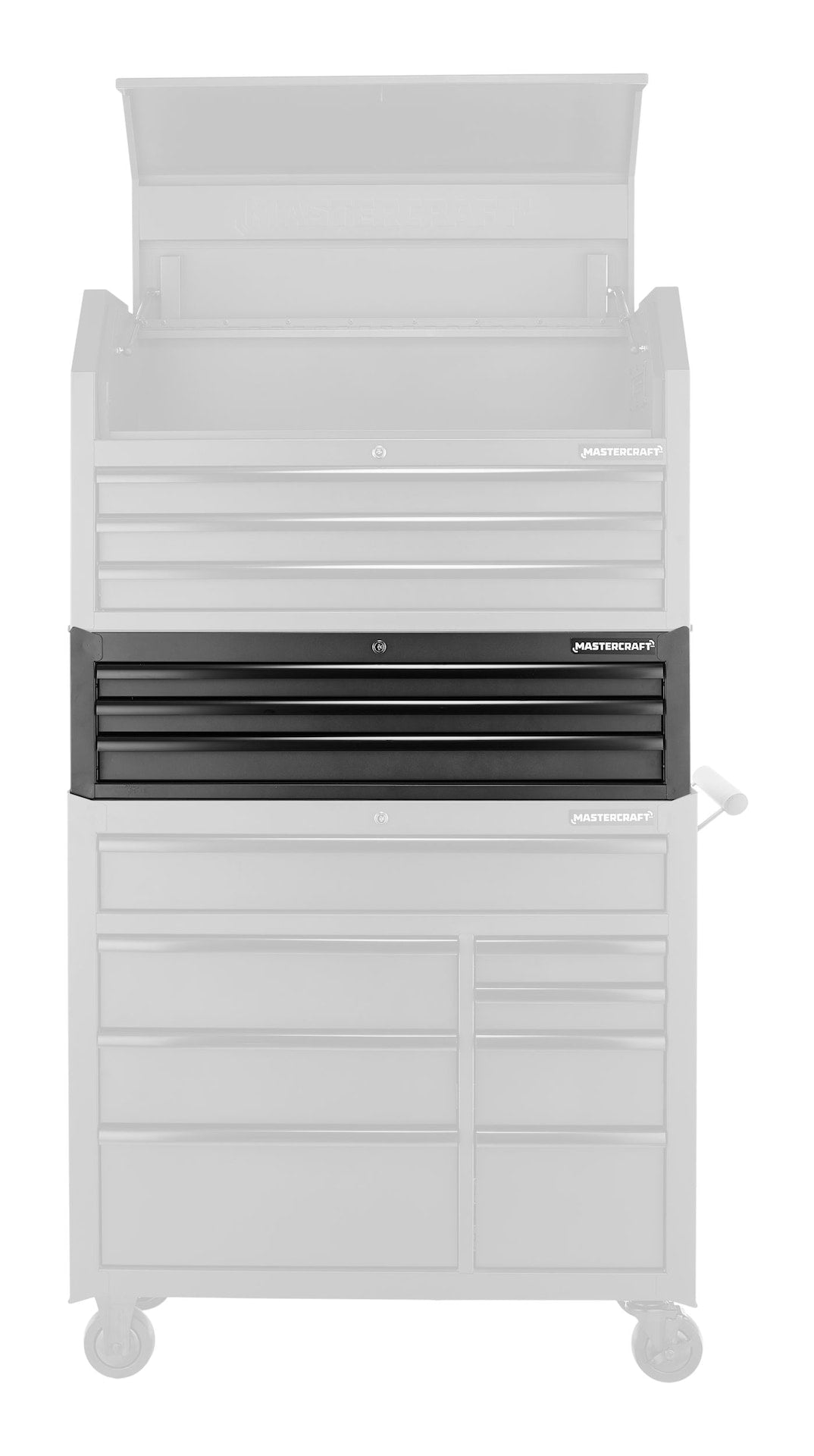 Tool Storage Mid-Chest, 3 Drawer, 41-in, Black K6X9 - product image 8