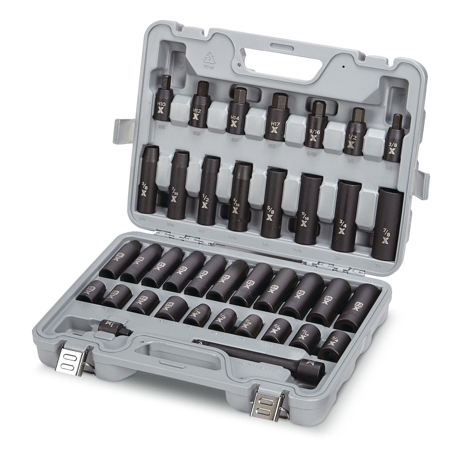 1/2-in Drive Professional Grade Impact Socket Set, 38-pc, CRMO T3Y7 - product image 1