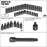 1/2-in Drive Professional Grade Impact Socket Set, 38-pc, CRMO T3Y7 - product image 4