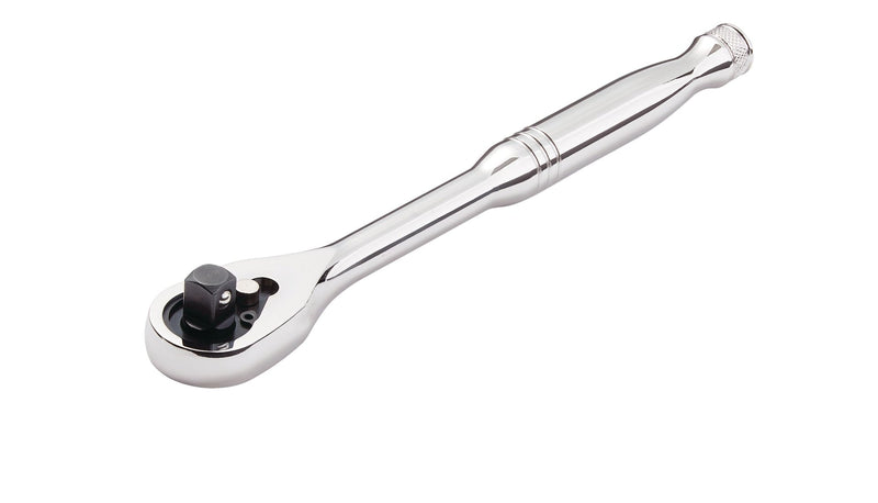 3/8-in Drive 90-Tooth Ratchet, CRV, Nickel-Chrome Plating, 8-in A5A0