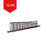 3/8-in Drive Deep Socket Set 12-pc, SAE, CRV, Nickel-Chrome Plating Q6R2 - product image 3
