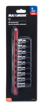 3/8-in Drive Hex Bit Socket Set, Chrome-Plated, 9-pc, SAE U3H2 - product image 2