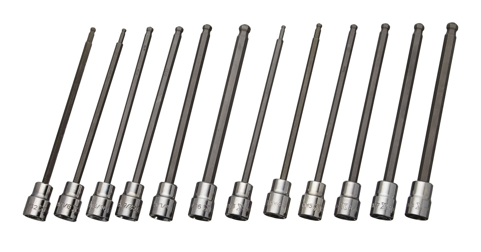 Long-Arm Ball End Bit Socket Set, 3/8-in, 12-pc R2B1 - product image 5