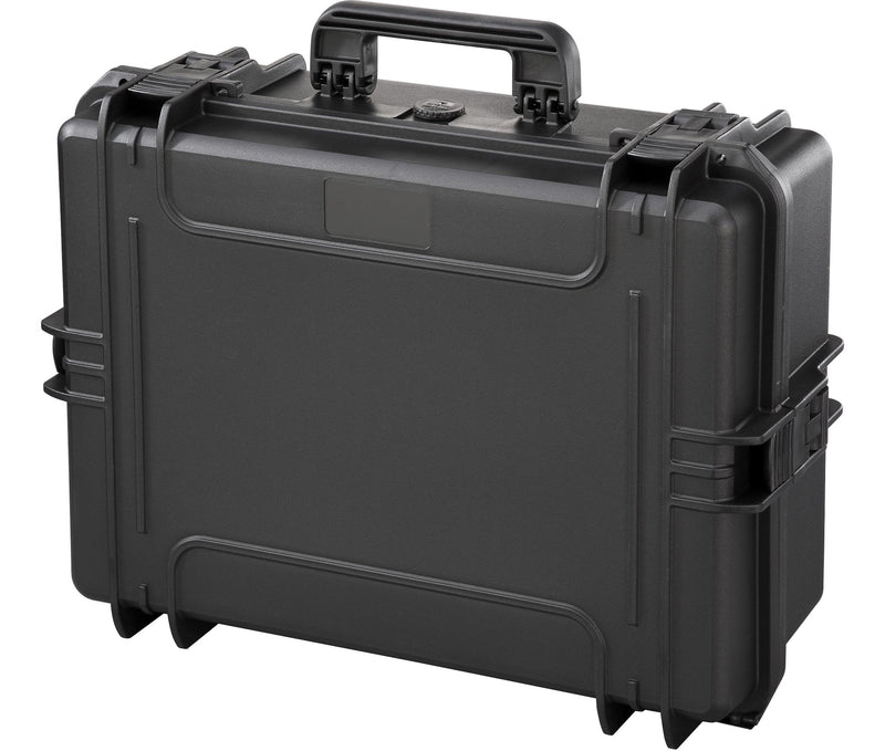 Portable IP67 Waterproof Case/Tool Box with Foam Layers, Black, Large, 22-in L6P5