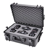 Portable IP67 Waterproof Case/Tool Box with Foam Layers, Black, Large, 22-in H0U8 - product image 3