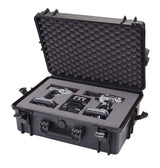 Portable IP67 Waterproof Case/Tool Box with Foam Layers, Black, Large, 22-in L6P5 - product image 5