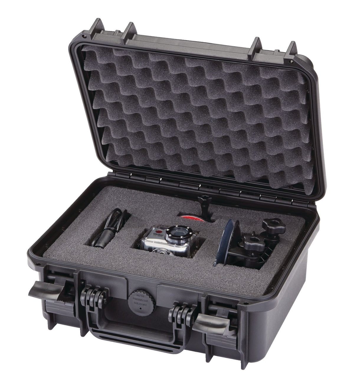 Portable IP67 Waterproof Storage Case with Foam Layers, Small, Black X3N0 - product image 4