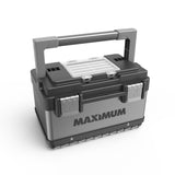 Portable Plastic & Metal Tool Box with Removable Tray & Organizer, Black, 15-in M4Z1 - product image 3