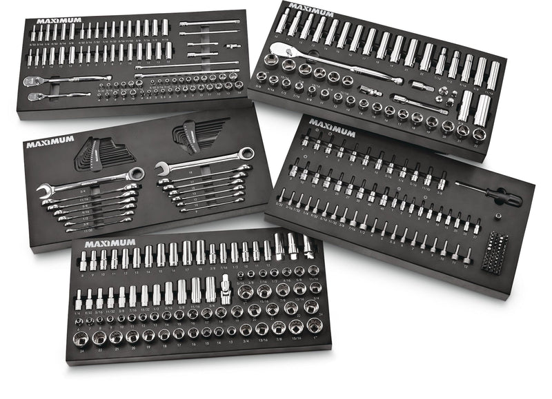 Professional Grade Socket Set, 346-pc, CRV, Nickel-Chrome Plating Y6T8