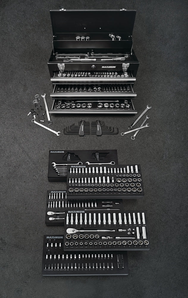 Professional Grade Socket Set, 346-pc, CRV, Nickel-Chrome Plating Y6T8 - product image 4