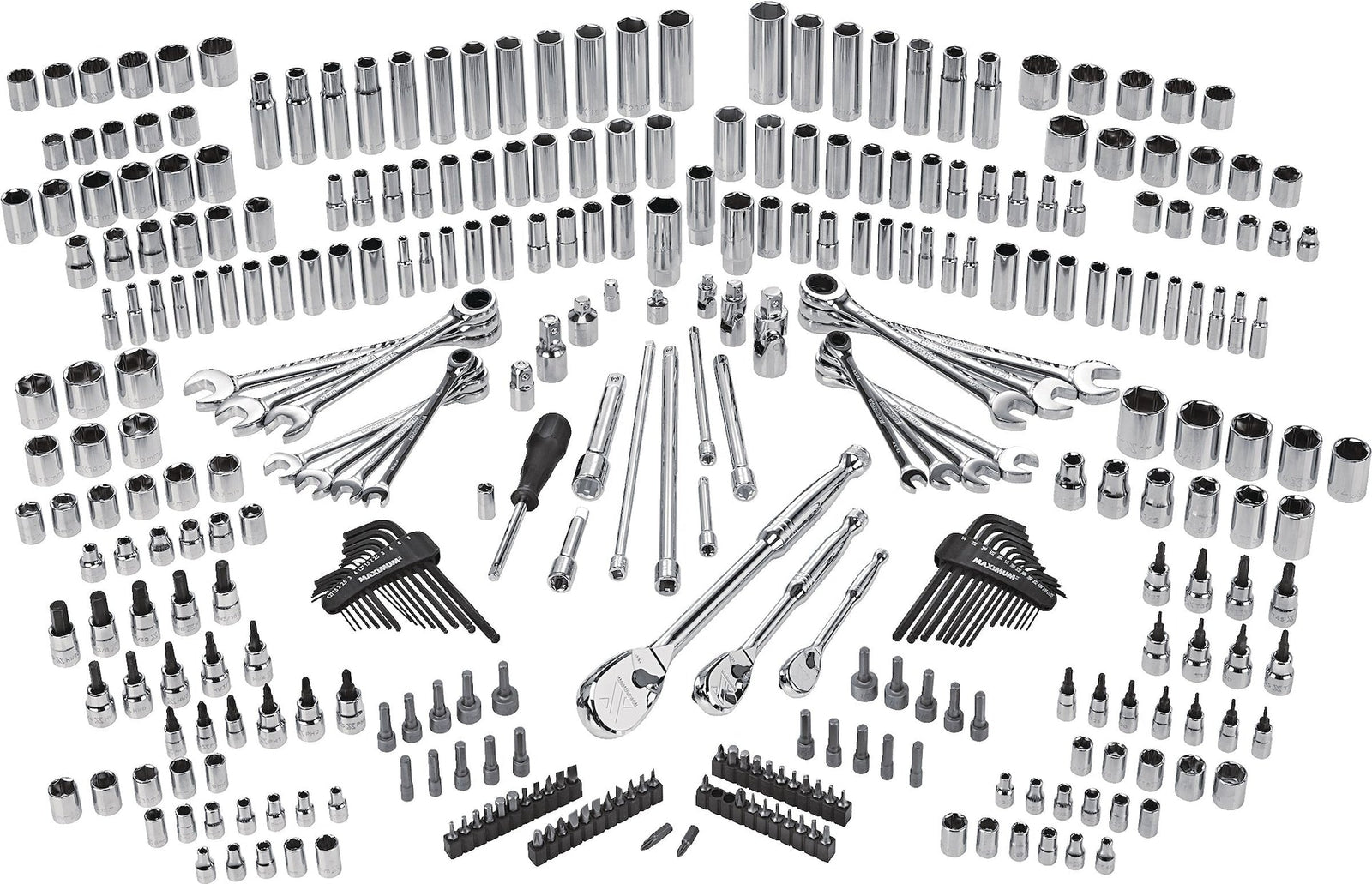 Professional Grade Socket Set, 346-pc, CRV, Nickel-Chrome Plating Y6T8 - product image 7