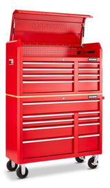 Tool Storage Cabinet, Built-In Power Bar with USB, 9-Drawer, 47-in, Red Q7A5 - product image 3