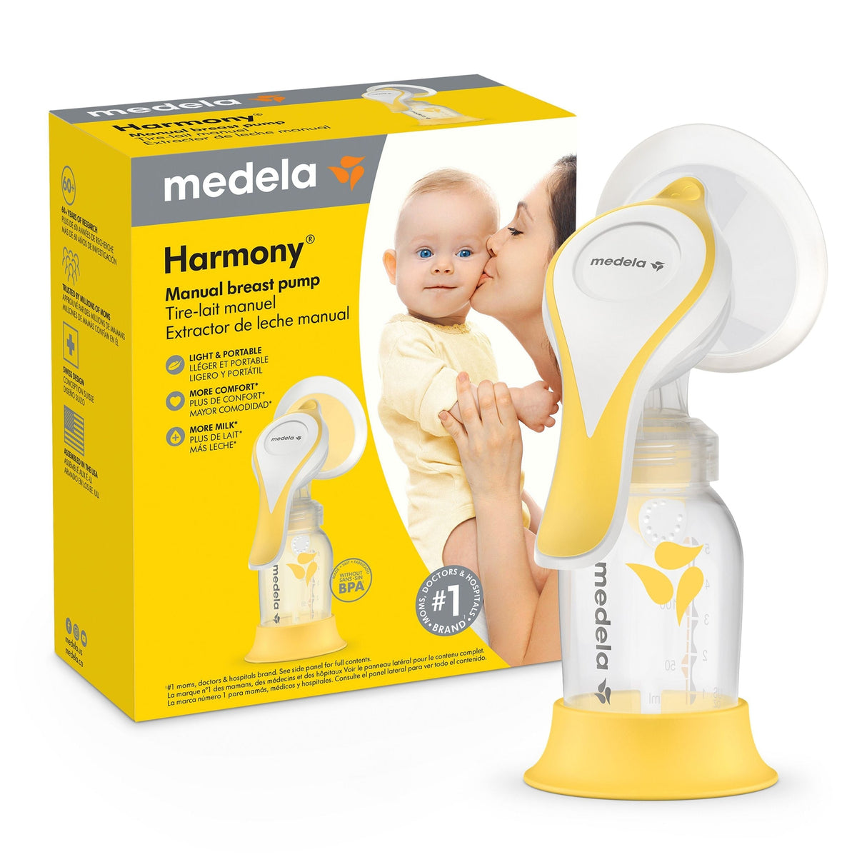 Harmony Flex Manual Breast Pump, Clear K4G6 - product image 1