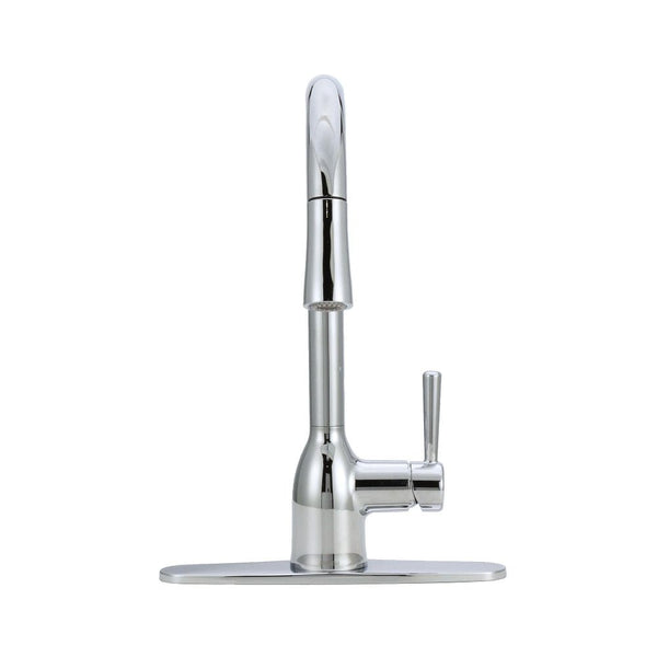 Adler Single Handle Pull-Down Kitchen Faucet, Chrome C3C0