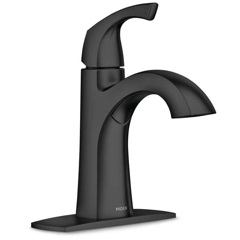 Lindor Single Handle Bathroom Faucet, Meets EPA WaterSense Criteria, Matte Black T5K5