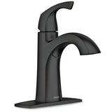 Lindor Single Handle Bathroom Faucet, Meets EPA WaterSense Criteria, Matte Black B7E7 - product image 1