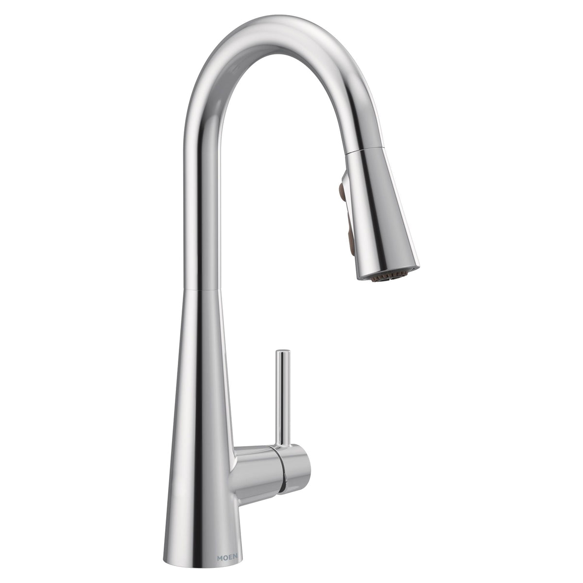 Sleek Single Handle High Arc Pull Down Sprayer Kitchen Faucet with Power Boost, Chrome L3V8 - product image 1