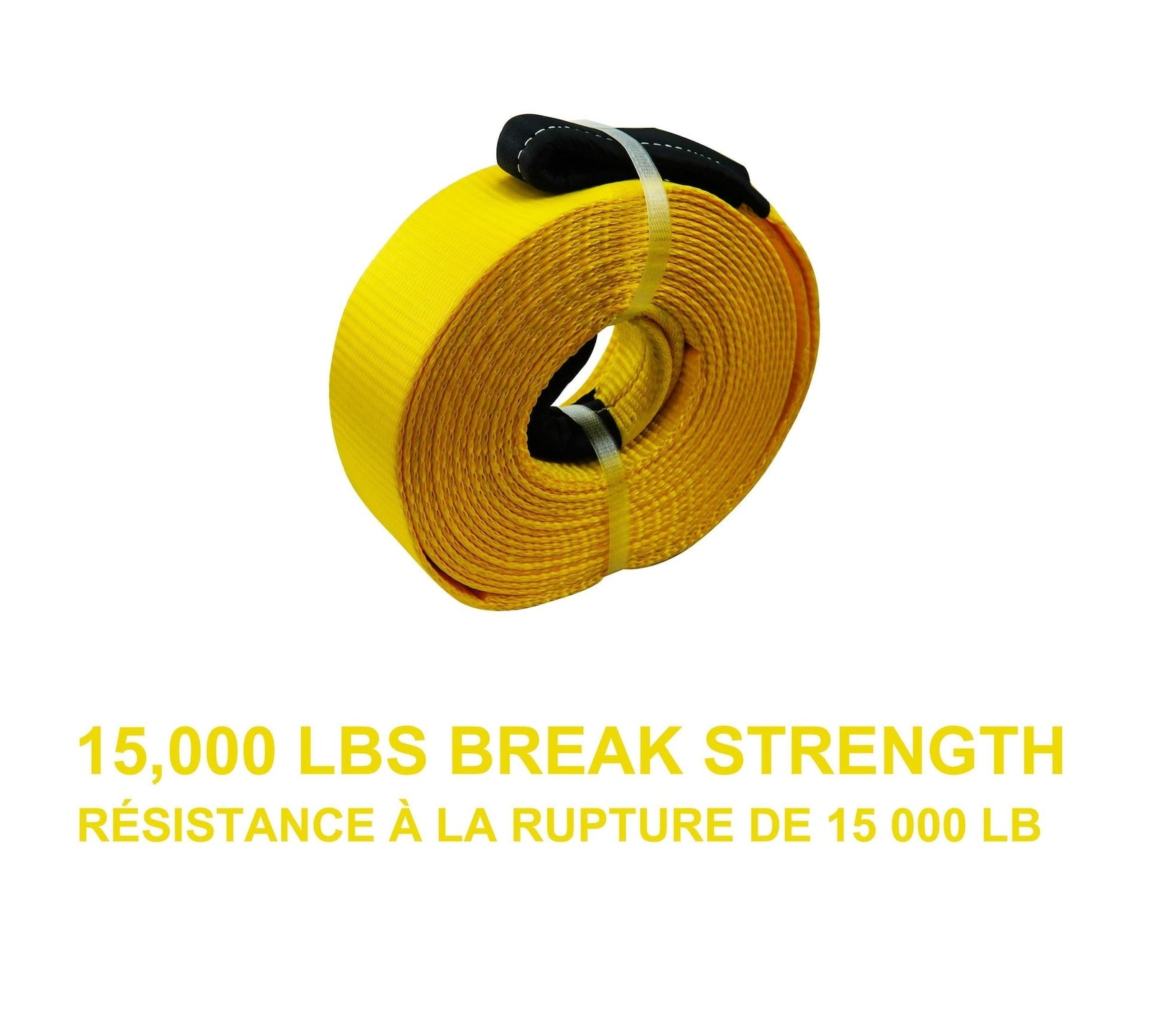 15,000-lb Recovery Strap with Loop Ends, Commercial Grade, 2-in x 30-ft J2B6 - product image 2
