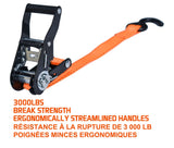 3,000-lb Heavy Duty Ratchet Tie Down Strap, Non-Padded, 1-in x 14-ft I4T5 - product image 5