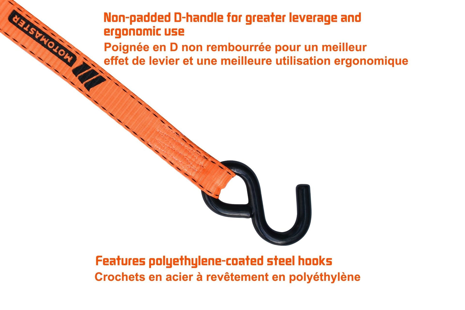 3,000-lb Heavy Duty Ratchet Tie Down Strap, Non-Padded, 1-in x 14-ft I4T5 - product image 6