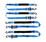 3,600-lb Heavy Duty Ratchet Tie Down Strap, Assorted Sizes, 4-pk G7I9 - product image 2