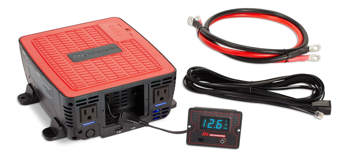 Power Inverter, 1500W, Includes Battery Cables X0K8 - product image 1