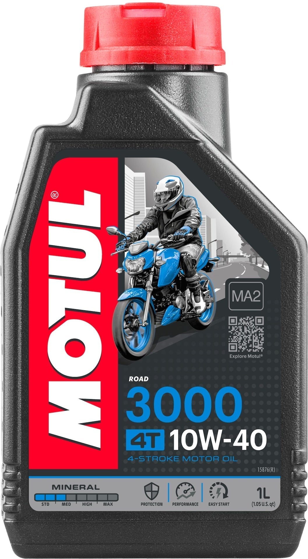 3000 4-Stroke 10W40 Mineral Motor Oil, 1-L O9U7 - product image 1