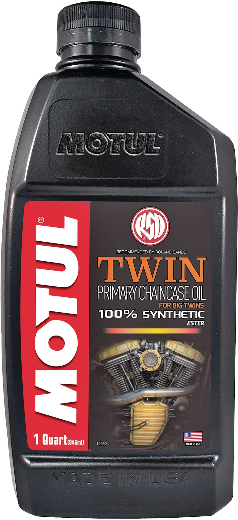 Twin Synthetic Primary Chain Case Motorcycle Oil, 1-L J4J0