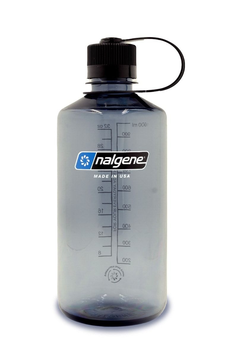 Sustain Narrow Mouth Water Bottle, Grey, 1 L I6Z6